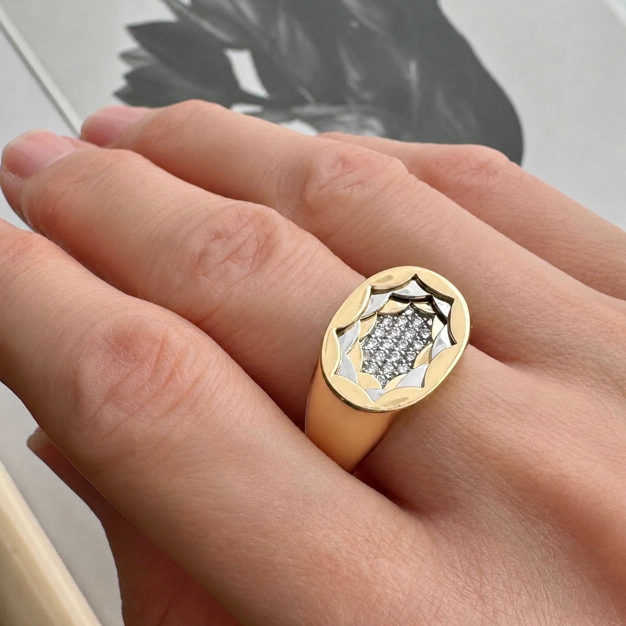 Secret Garden: Gold &Platinum Ring