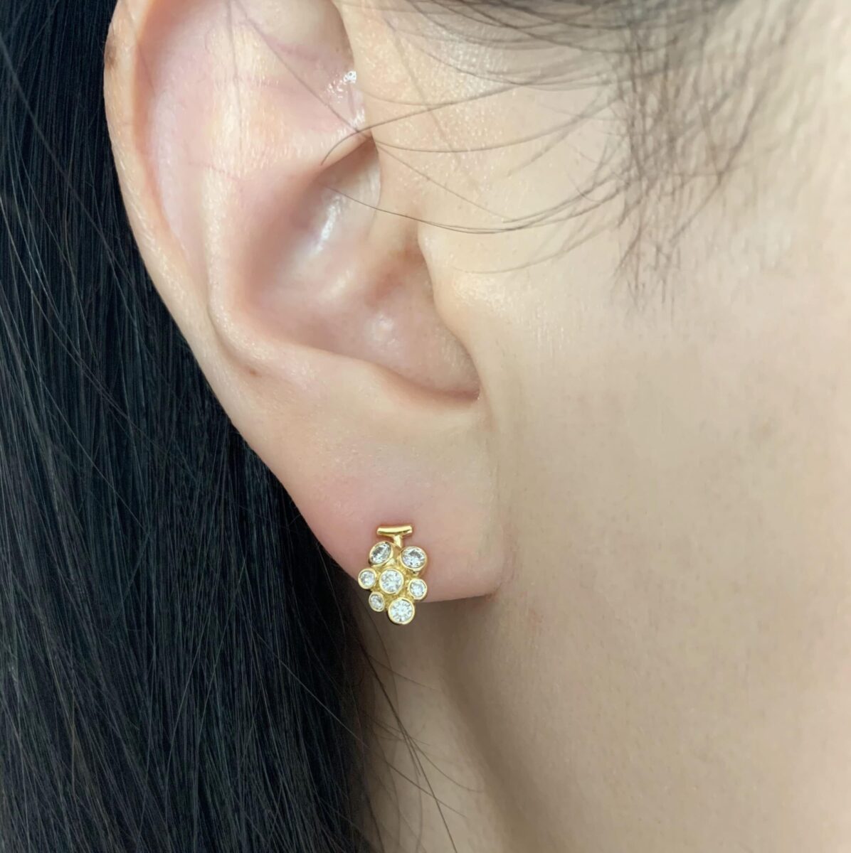 Dear little creatures : Grapes earrings ぶどうピアス