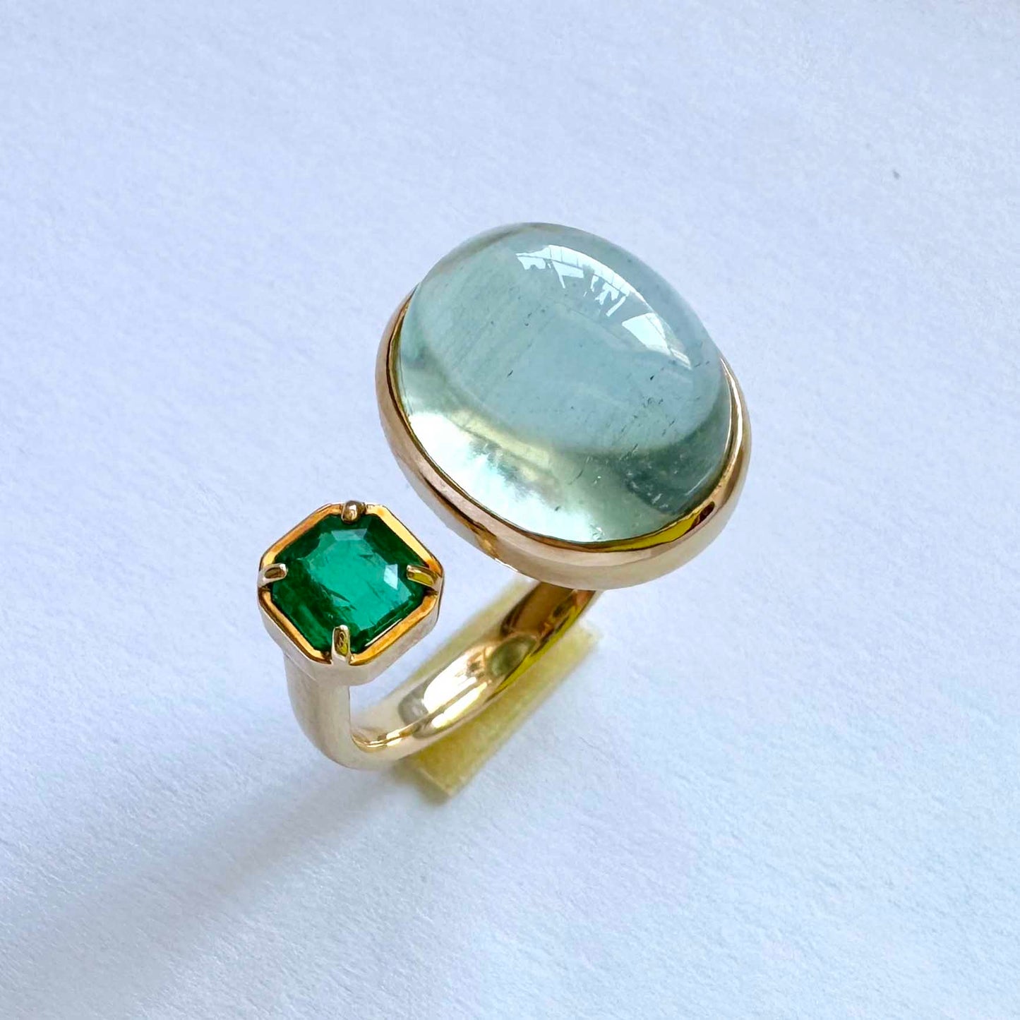 BALANCE : アクアマリン エメラルド  リング