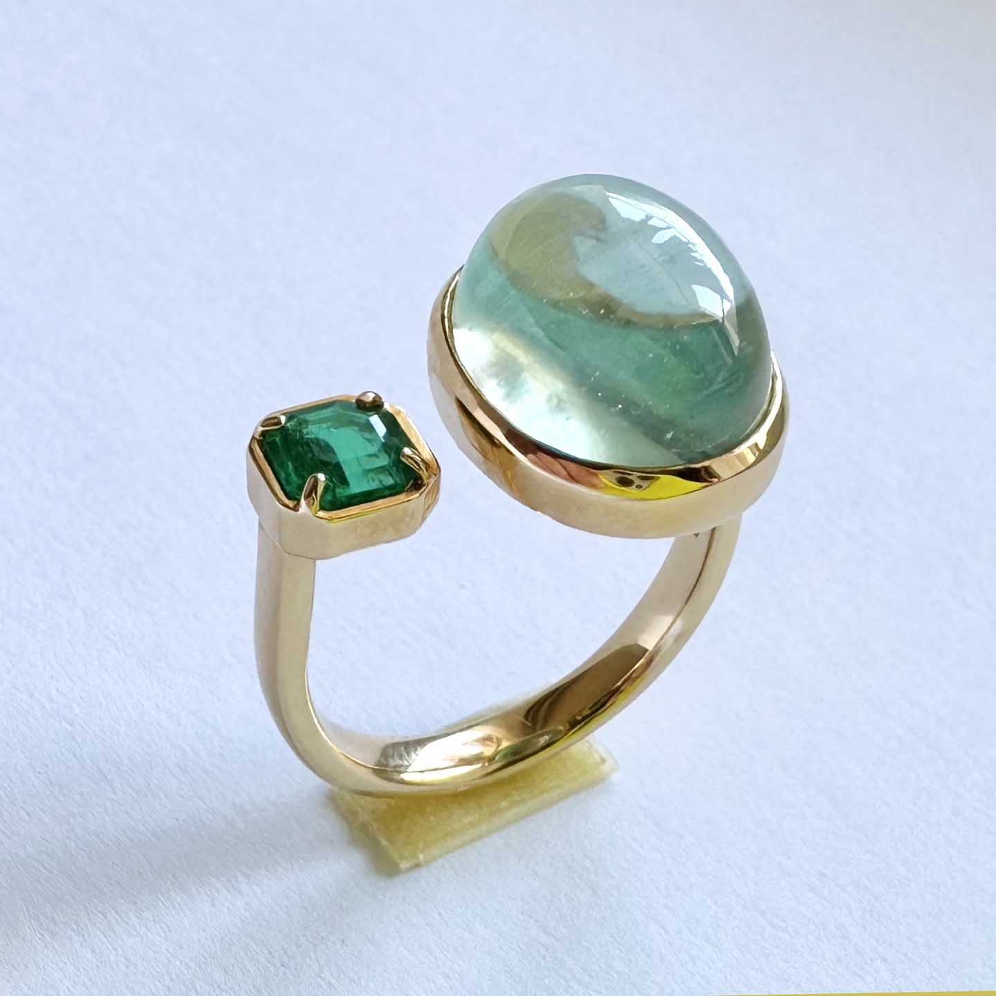 BALANCE : アクアマリン エメラルド  リング