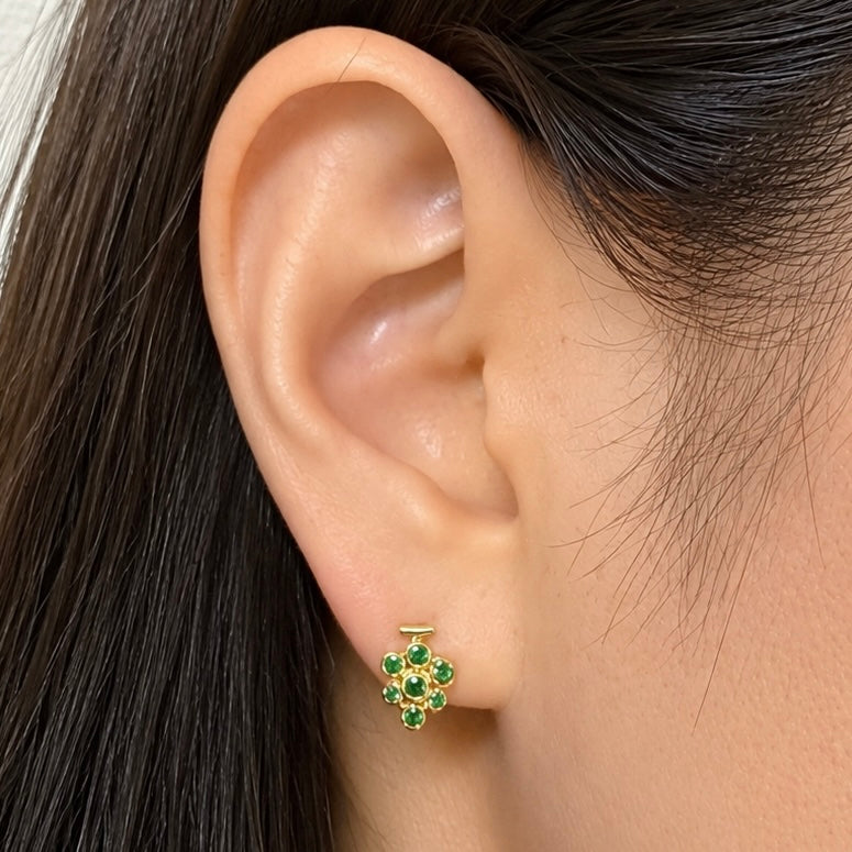 Dear little creatures : Greengarnet  Grapes earrings