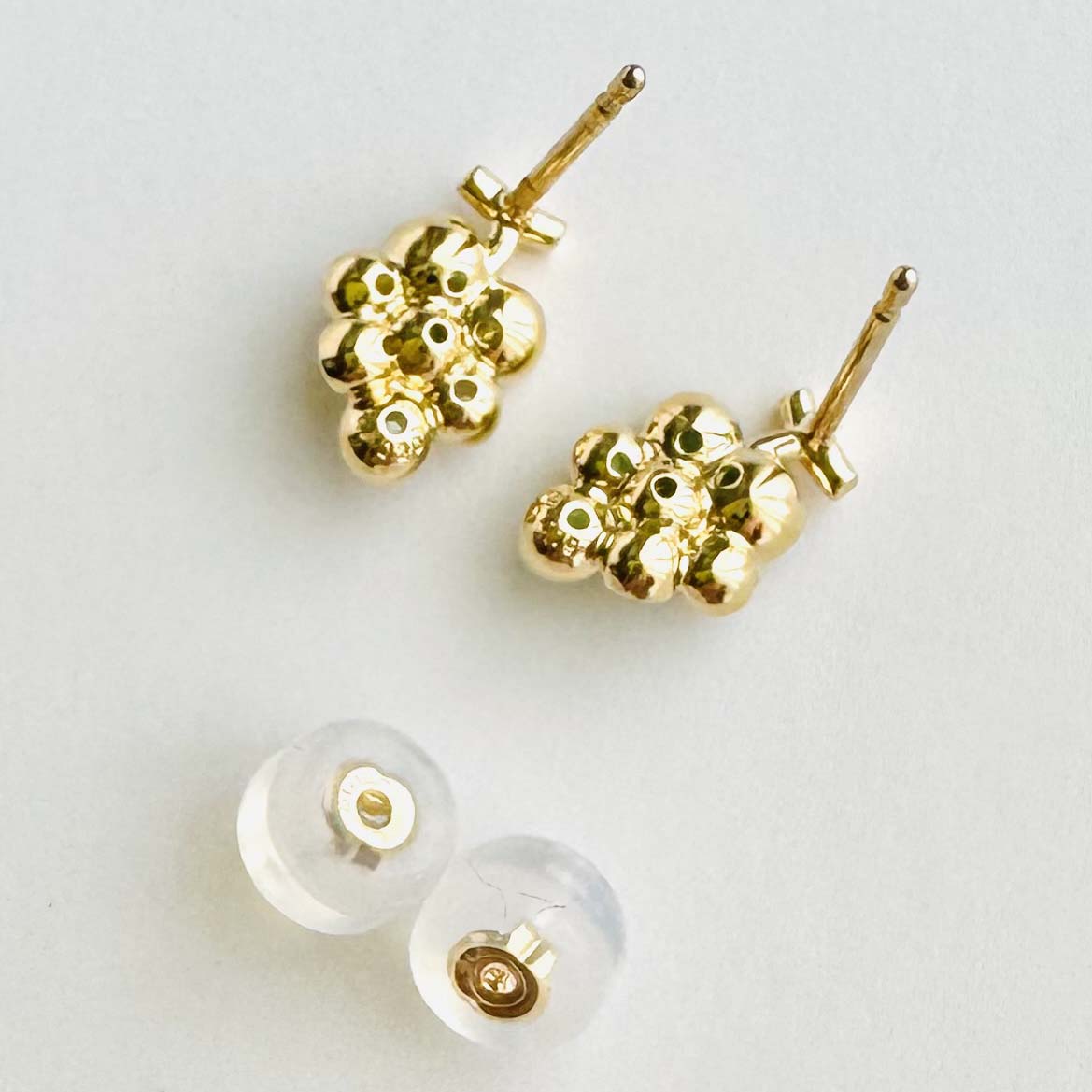 Dear little creatures : Greengarnet  Grapes earrings