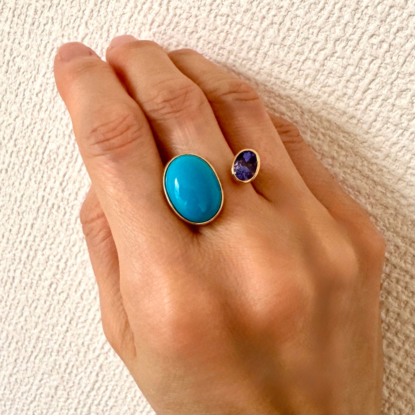 BALANCE : ターコイズ タンザナイト リング
